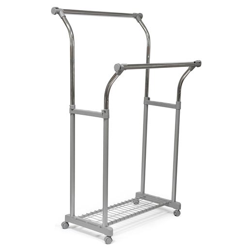 Вешалка стойка для одежды раздвижная CH-4375 (серый/хром)