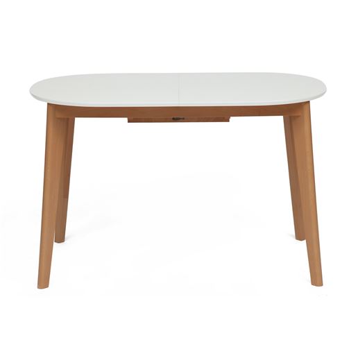 Стол обеденный раскладной "Боско" (Bosco Buk) Бук/Белый
