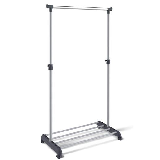 Вешалка-стойка для одежды (т.серый-св.серый-хром) SHT 4345