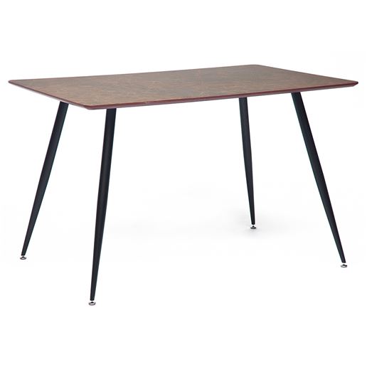 Стол обеденный DARWIN  Черный/Коричневый мрамор