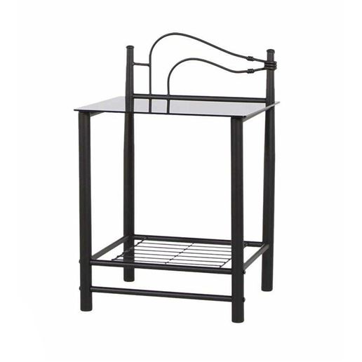 Тумба прикроватная Дуэт 8033-GLS-ST-R (правая) MK-2126-BM