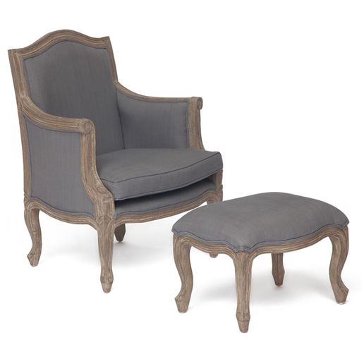 Кресло Secret De Maison Marie (mod. ASS790) Темный орех/Серый