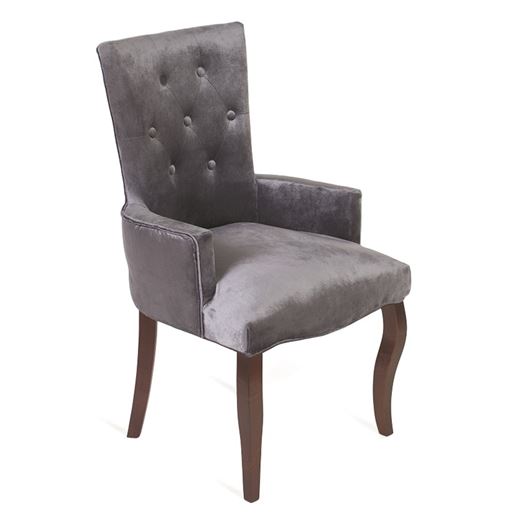 Кресло Виктория Темный тон/45 Голубовато-серый