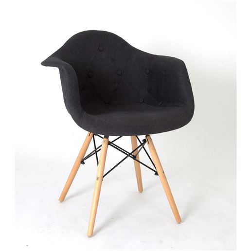 Стул Eames 620 (Black К-8) Антрацит