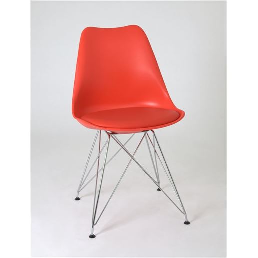 Стул на металлокаркасе 635-A Red-05