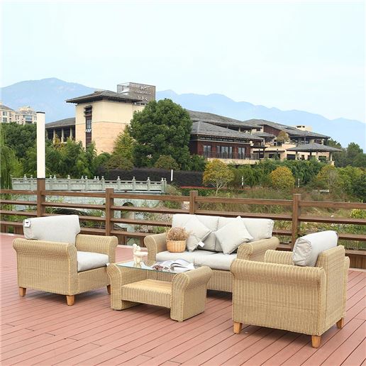 Комплект мебели с диваном AFM-4018A Beige