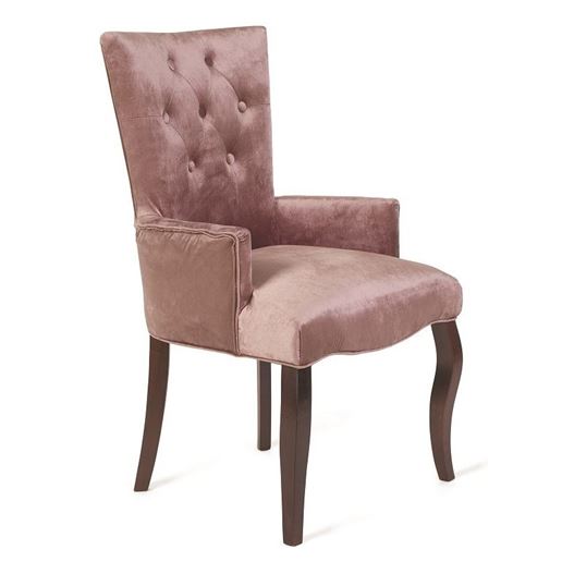 Кресло Виктория Темный тон/24 Розовый