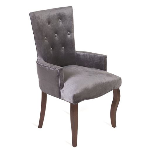 Кресло Виктория Темный тон/36 Голубовато-серый