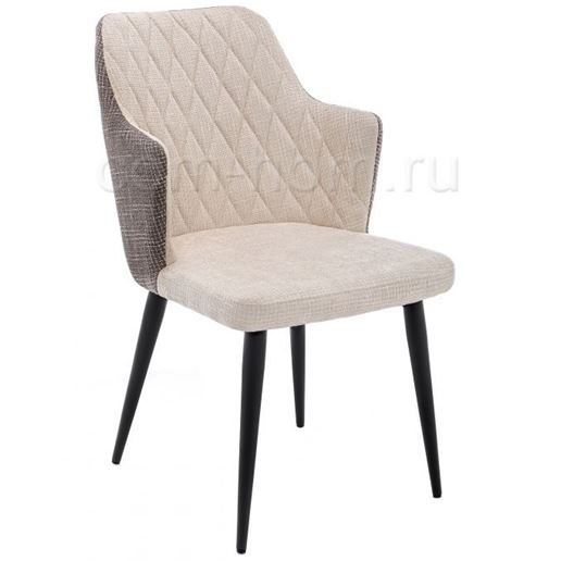 Стул Velen dark brown / beige fabric