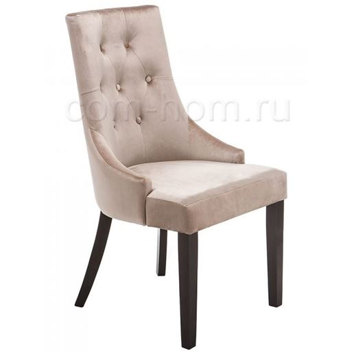 Стул деревянный Elegance dark walnut / fabric beige