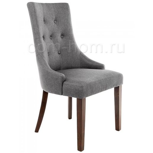 Стул деревянный Elegance dark walnut / fabric grey
