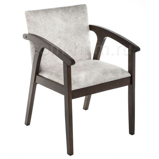 Стул деревянный Lono tobacco / light grey