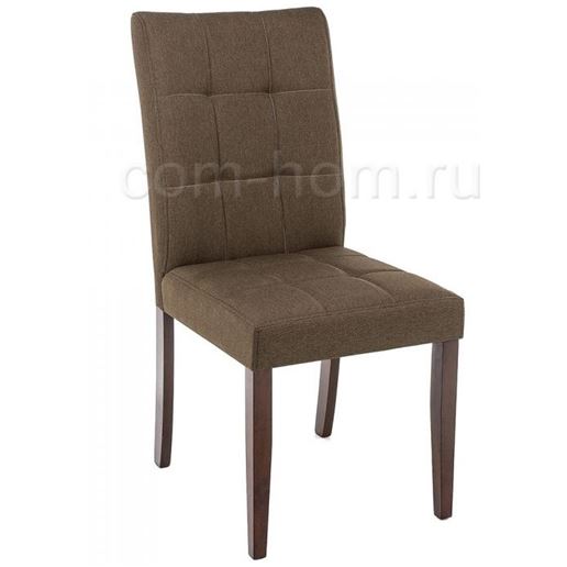 Стул деревянный Madina dark walnut / fabric brown