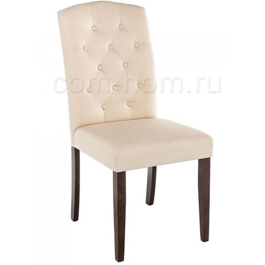 Стул деревянный Menson dark walnut  / fabric cream