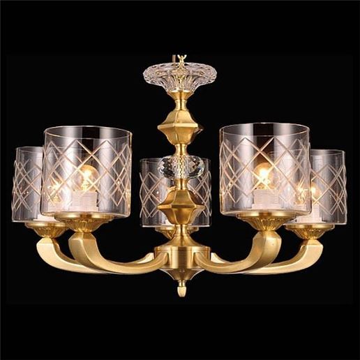  Подвесная люстра Natali Kovaltseva 75116 75116/5C GOLD