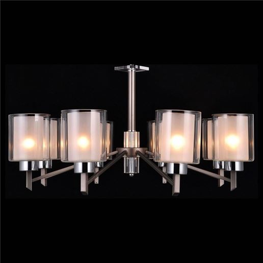  Подвесная люстра Natali Kovaltseva Double DOUBLE 81049-8C  ANTIQUE SILVER