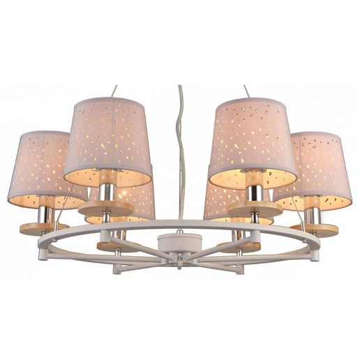  Подвесная люстра Natali Kovaltseva Lisbon LISBON 81055-6C SATIN WHITE