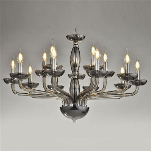  Подвесная люстра Newport 12600 12615/S smoke