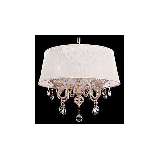  Подвесной светильник Eurosvet 10008 10008/4 белый с золотом/тонированный хрусталь Strotskis