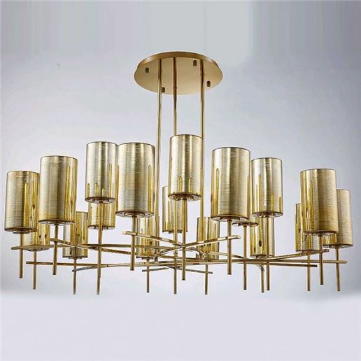  Потолочная люстра Newport  4329+9/C gold