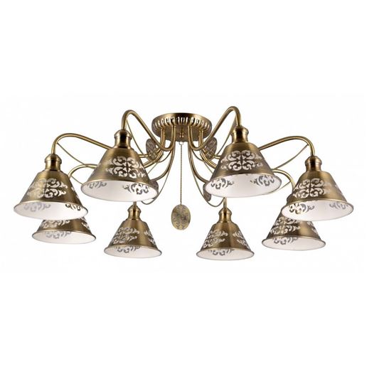  Потолочная люстра Rivoli Medaglione S8 AB Б0038091