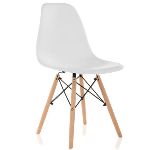 Стул деревянный Eames PC-015 белый