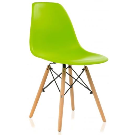 Стул деревянный Eames PC-015 зеленый