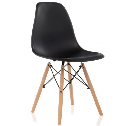 Стул деревянный Eames PC-015 черный