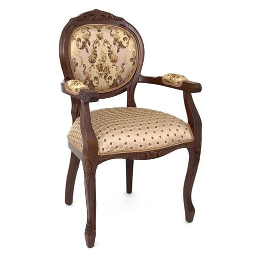 Кресло "ОРИОН-2" п/м (Т-3247 матовый / Brown 206+208) без патины