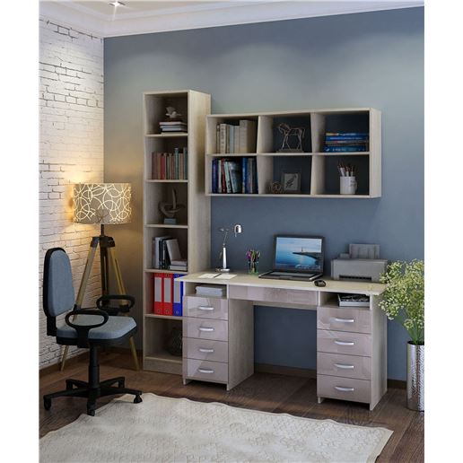 Уголок школьника Милан УШ-10Я-04 Глянец дуб сонома / капучино