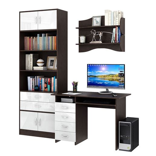 Уголок школьника Милан УШ-3-01 Глянец венге / белый