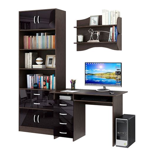 Уголок школьника Милан УШ-3-01 Глянец венге / чёрный