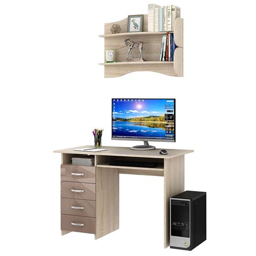 Уголок школьника Милан УШ-3-03 Глянец дуб сонома / капучино