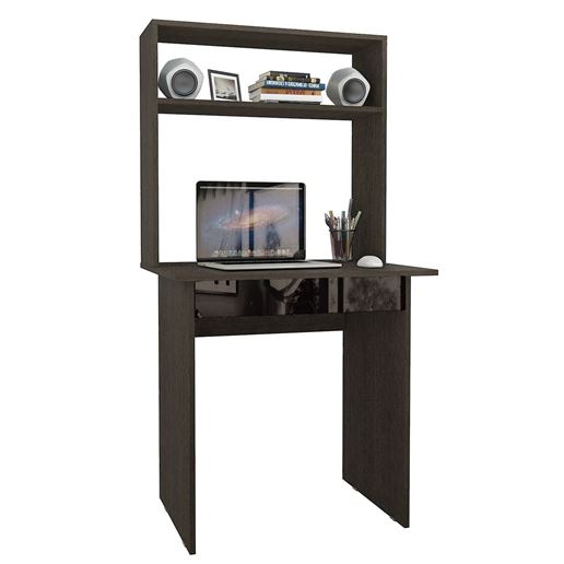 Стол компьютерный Милан-2Я Глянец, с надставкой венге / чёрный