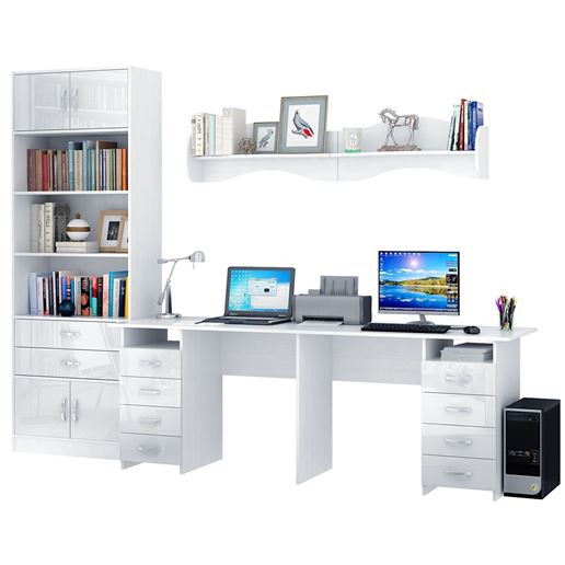 Уголок школьника Тандем УШ-3-03 Глянец белый / белый