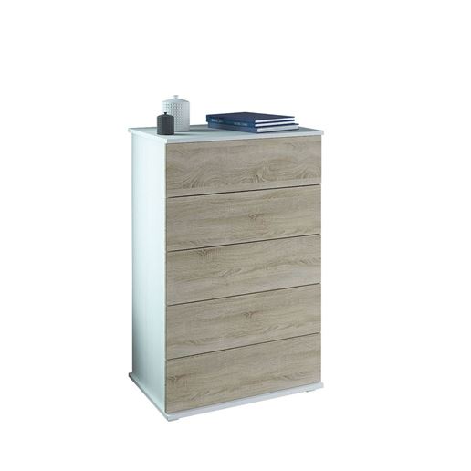 Комод Ренцо-12 белый / дуб сонома