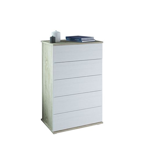 Комод Ренцо-12 дуб сонома / белый