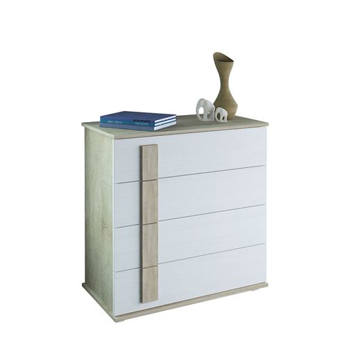 Комод Ренцо-13 дуб сонома / белый