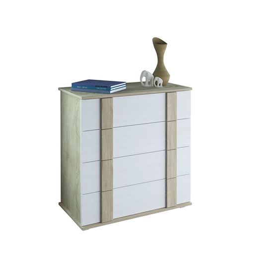 Комод Ренцо-16 дуб сонома / белый