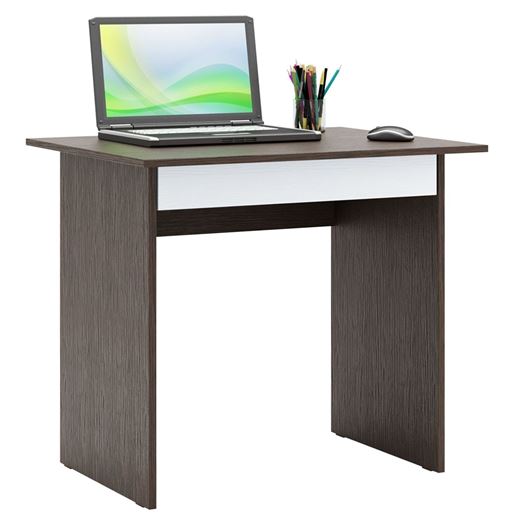 Стол письменный Милан-2Я, с ящиком венге / белый