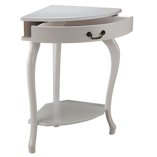 Консоль угловая "Элегант" (молочный дуб) Вис