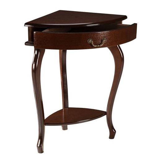 Консоль угловая "Элегант" (орех) Вис