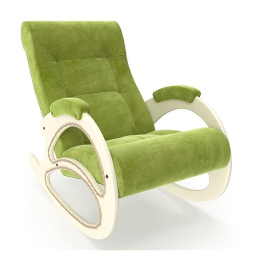 Кресло-качалка Комфорт (мод.4/Verona Apple Green/Дуб шампань)