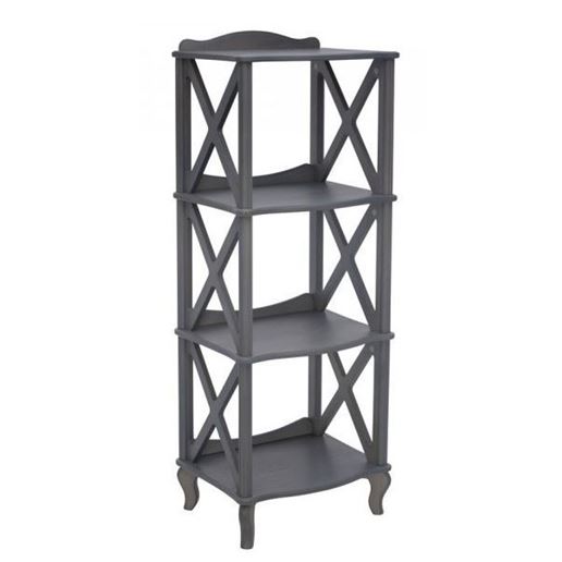 Этажерка-стеллаж "Джульетта"-3 (серый ясень) Вис