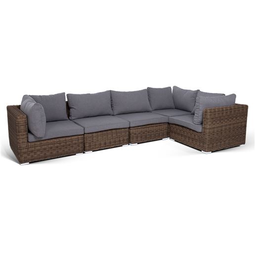 Лунго, трансформирующийся диван коричневый