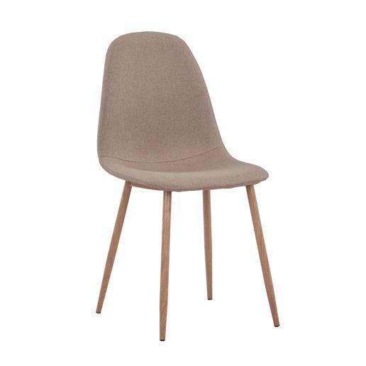 Стул Валенсия бежевый, металлический каркас с принтом