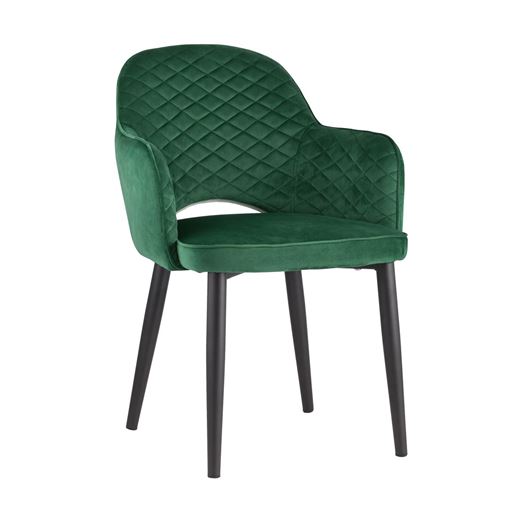 Стул Венера диамант велюр изумрудный мебельная ткань велюр