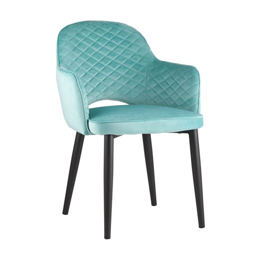 Стул Венера диамант велюр мятный мебельная ткань велюр