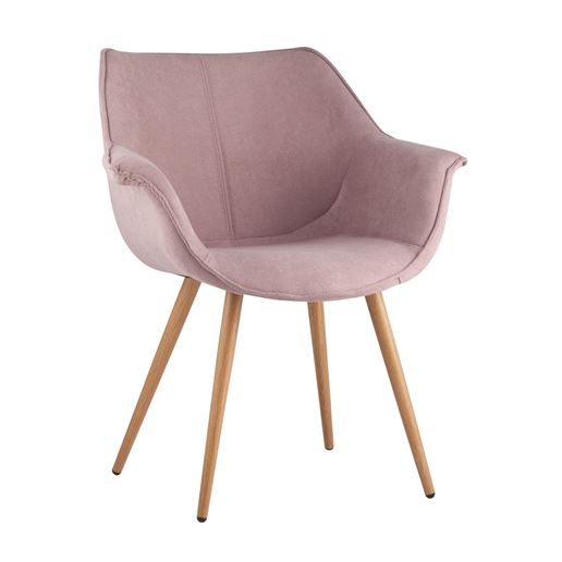 Стул Джулиан розовый обивка плотная ткань, металлические ножки