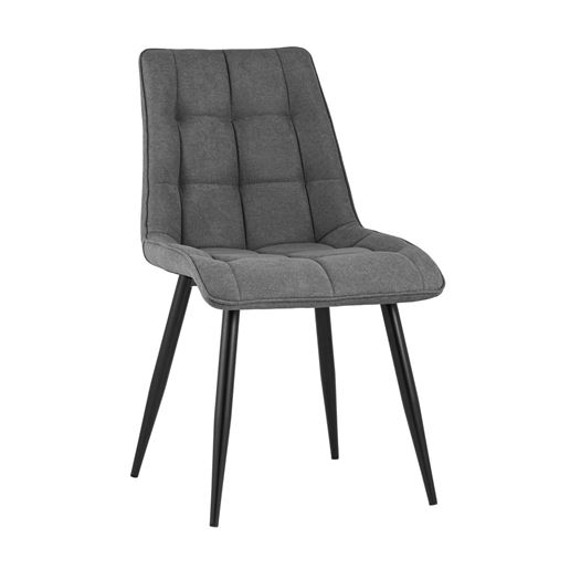 Стул Канзас серый в мягкой тканевой обивке